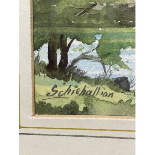 1215 - AN ORIGINAL WATERCOLOUR BY H O (ROY) WILL, MAY 2001, OF A MOUNTAIN AND LAKE SCENE