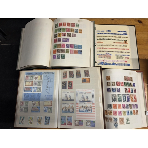 483A - FOUR STOCK ALBUMS CONTAINING GB AND WORLD STAMPS