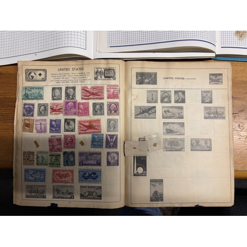 489A - FIVE STOCK ALBUMS CONTAINING GB AND WORLD STAMPS