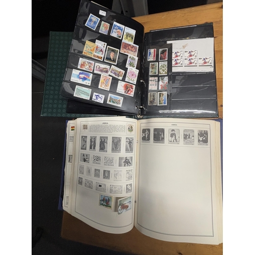 491A - TWO STOCK ALBUMS CONTAINING GB AND WORLD STAMPS