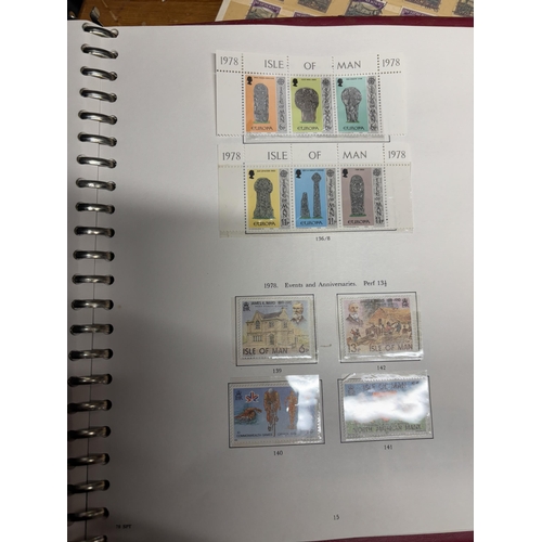 492A - FOUR STOCK ALBUMS CONTAINING GB AND WORLD STAMPS