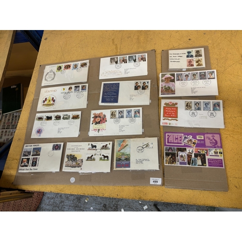 499 - A QUANTITY OF 1ST DAY COVERS