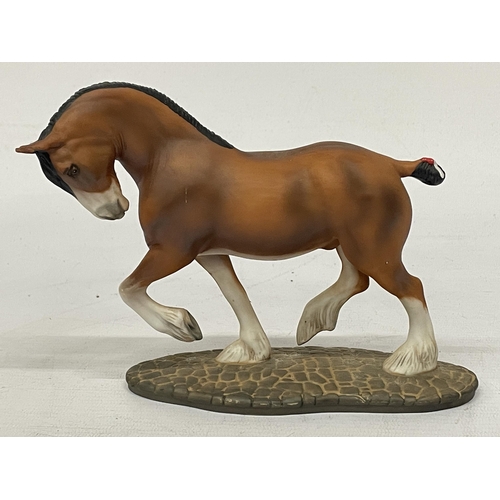 898A - A PORCELAIN FRANKLIN MINT INTERNATIONAL MUSEUM OF THE HORSE FROM THE GREAT HORSES OF THE WORLD COLLE... 