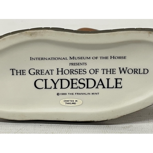 898A - A PORCELAIN FRANKLIN MINT INTERNATIONAL MUSEUM OF THE HORSE FROM THE GREAT HORSES OF THE WORLD COLLE... 