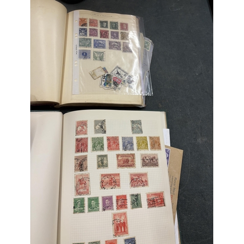 499A - TWO ALBUMS AND LOOSE STAMPS GREAT BRITIAN AND WORLDWIDE