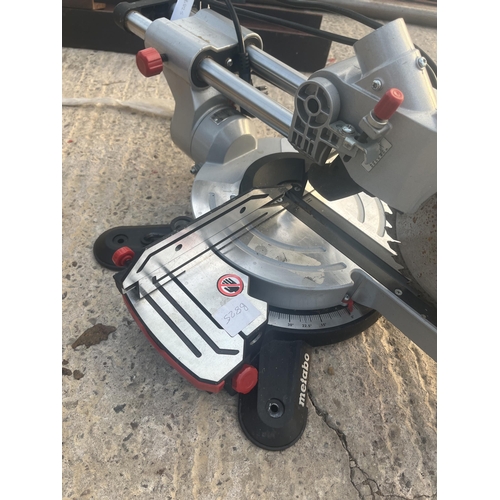 344 - A METABO KGS216M SLIDING COMPOUND MITRE SAW NO VAT