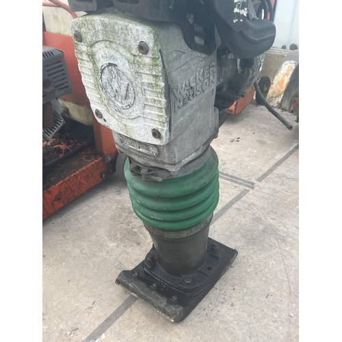 77 - A HEAVY DUTY INDUSTRIAL GREEN PETROL NEUSON BS 60-2 WACKER PLATE NO VAT