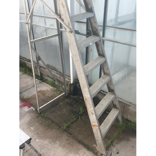 81 - STEP LADDER 9 STEPS  NO VAT