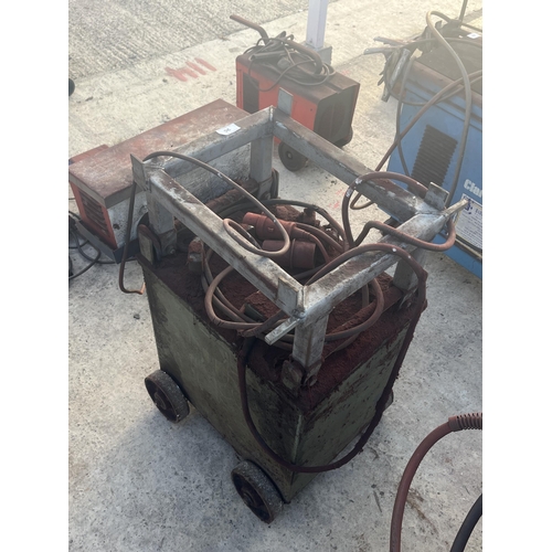 96 - AN INDUSTRIAL OIL FILLED ARC WELDER NO VAT