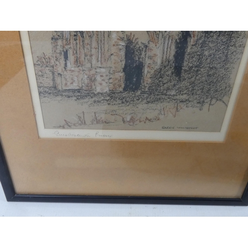 352 - A COLLECTION OF THREE FRAMED AND GLAZED PRINTS OF SOLDIERS, LNER SIGN ETC.