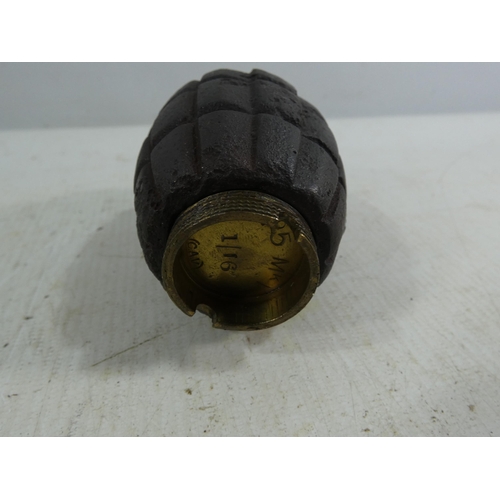 360 - A BRITISH WORLD WAR I NO. 5 MILLS GRENADE (INERT)