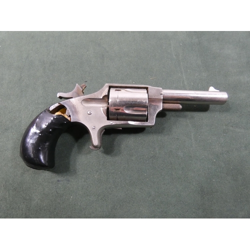 409 - A 19TH CENTURY HOPKINS AND ALLEN 'RANGER NO.2' .32 CALIBRE RIMFIRE FIVE SHOT REVOLVER, 7CM BARREL, L... 