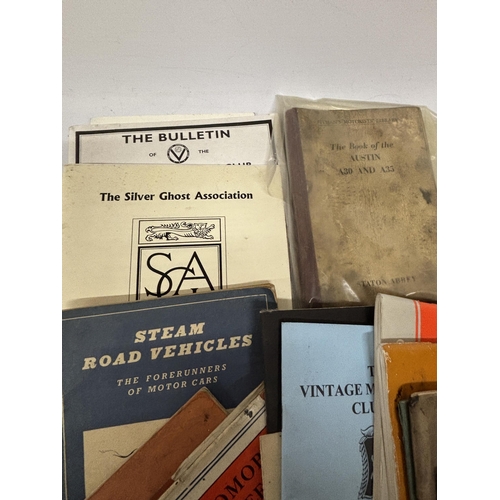 1309 - A QUANTITY OF VINTAGE MOTORING AND AUTOMOBILE BOOKS AND BOOKLETS