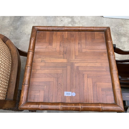 3045 - A FAUX BAMBOO FOLDING TABLE