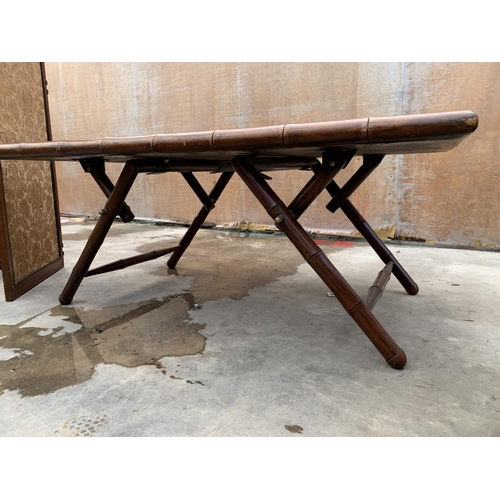 3049 - A FAUX BAMBOO FOLDING LOW TABLE 45