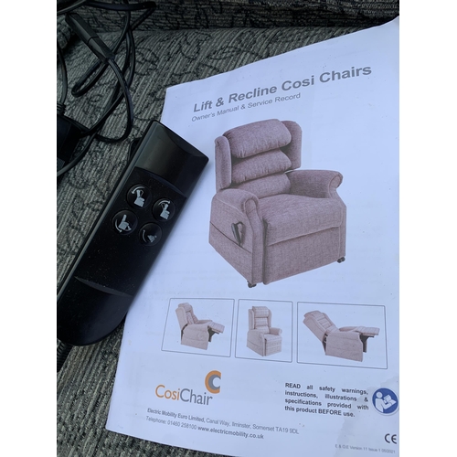 3061 - A COSICHAIR ELECTRIC RECLINER CHAIR