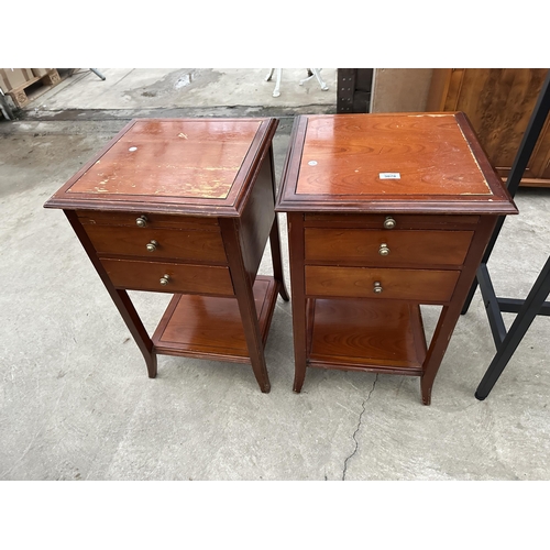 3078 - A PAIR OF MULTIYORK BEDSIDE CHESTS.