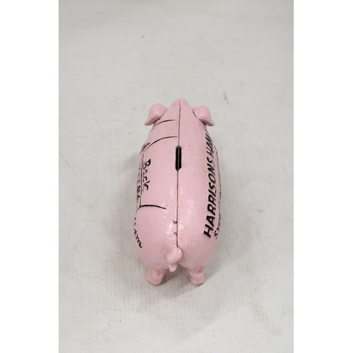 145 - A CAST BUTCHER'S PIG MONEYBOX HARRISON'S HAMS SYDNEY