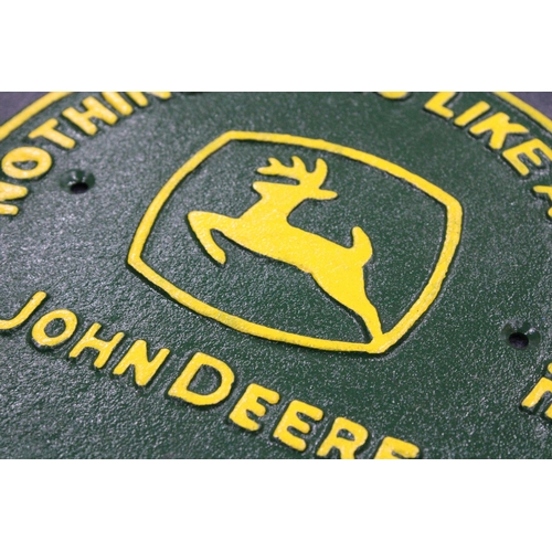 153 - A CAST JOHN DEERE SIGN