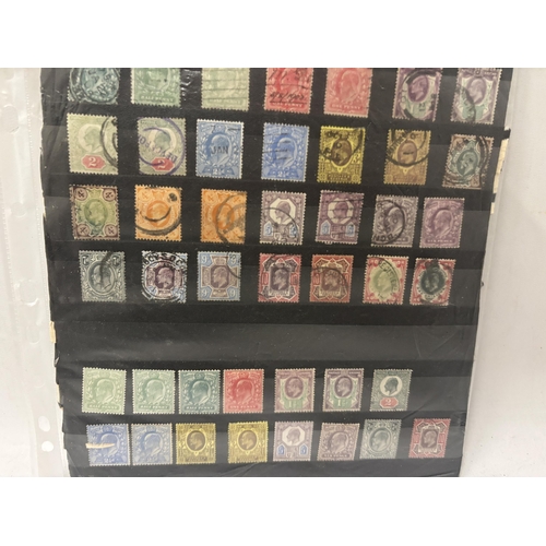 352 - A COLLECTION OF EDWARDIAN STAMPS MINT AND USED TO INCLUDE 2'6 LILAC AND A 5 SHILLING ROSE