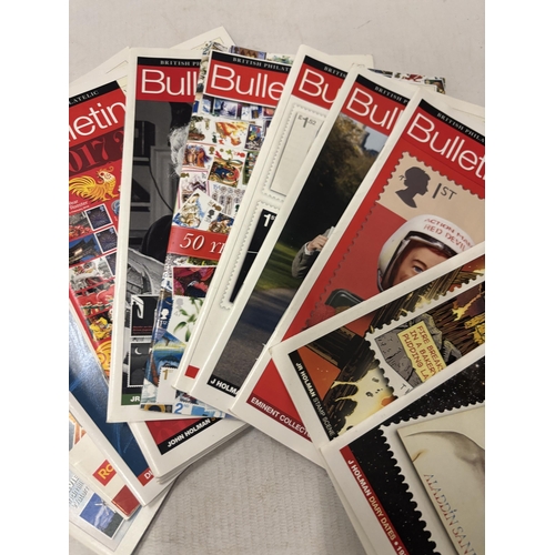 373 - FOURTEEN ISSUES OF THE BRITISH PHILATELIC BULLETIN MAGAZINE TO INCLUDE50 YEARS OF CHRISTMAS STAMPS, ... 