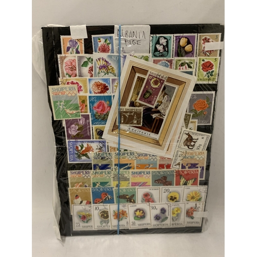 409 - A LOCAL DECEASED DEALER’S STOCK OF STAMPS ARRANGED ON STOCKSHEETS TO INCLUDE : ROMANIA, PORTUGAL, PO... 