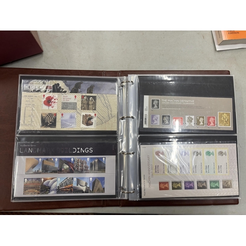 474 - A GREAT BRITAIN BROWN PRESENTATION PACK ALBUM , HOUSING PACKS0 WITH A FACE VALUE OF £317.10