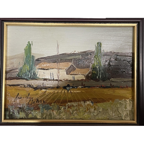 794 - A PAIR OF FRAMED OIL ON BOARDS SIGNED