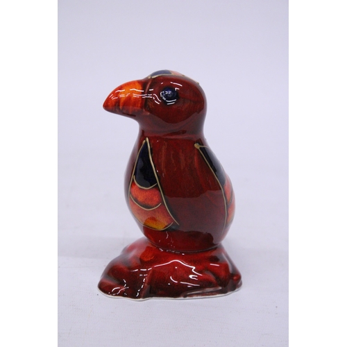 803 - AN ANITA HARRIS PUFFIN SIGNED IN GOLD