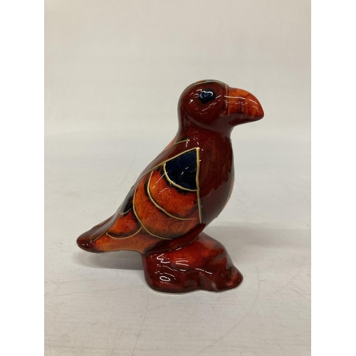 803 - AN ANITA HARRIS PUFFIN SIGNED IN GOLD