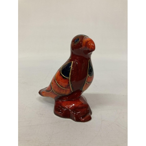 803 - AN ANITA HARRIS PUFFIN SIGNED IN GOLD