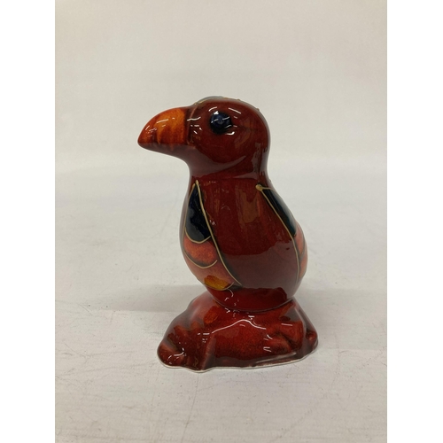 803 - AN ANITA HARRIS PUFFIN SIGNED IN GOLD