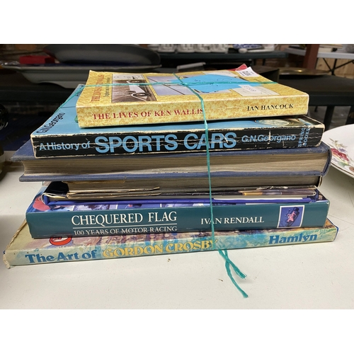 1072 - A COLLECTION OF CAR RELATED BOOKS TO INCLUDE A HISTORY OF SPORTS CARS, ETC