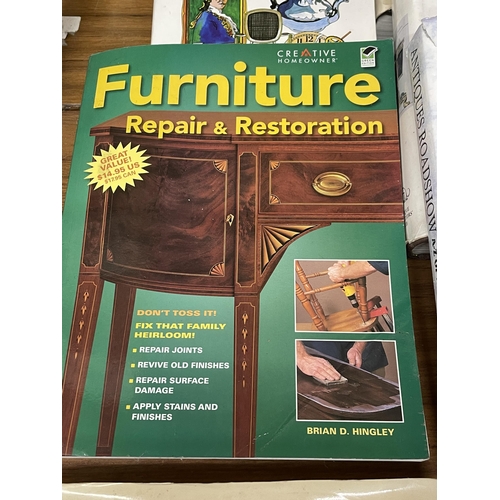 1197 - A QUANTITY OF ANTIQUE AND FURNITURE BOOKS