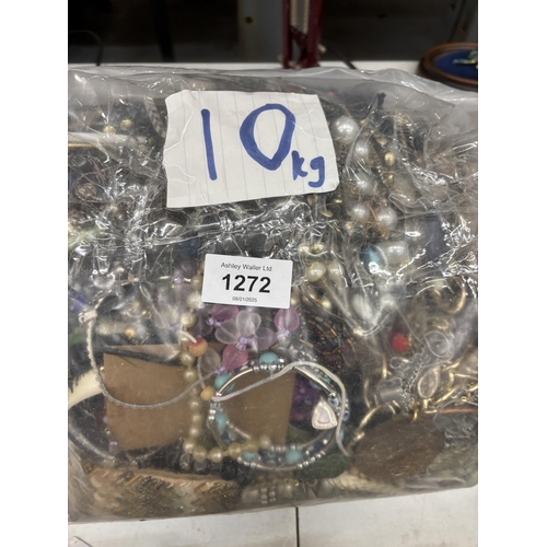 1272 - 10KG OF COSTUME JEWELLERY