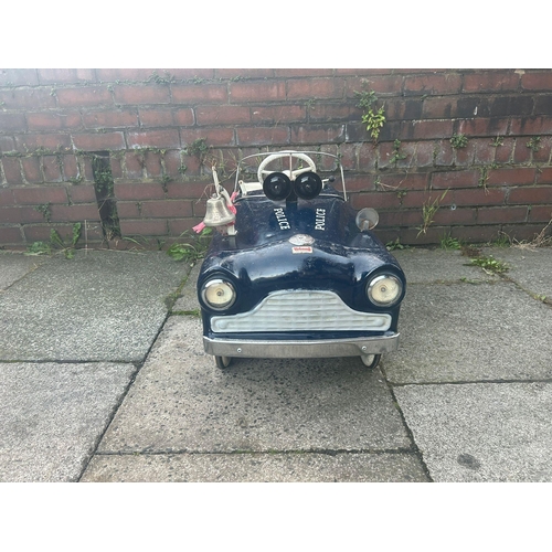 1550C - A VINTAGE 1950s TRIANG FLYING SQUAD PEDAL CAR  -  RARE AND IN ORIGINAL CONDITION - FROM A DECEASED'S... 