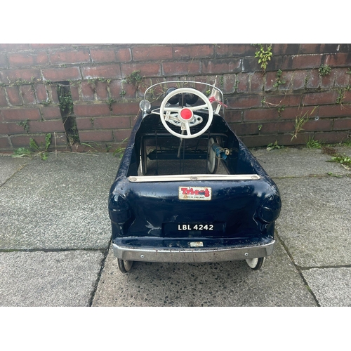 1550C - A VINTAGE 1950s TRIANG FLYING SQUAD PEDAL CAR  -  RARE AND IN ORIGINAL CONDITION - FROM A DECEASED'S... 