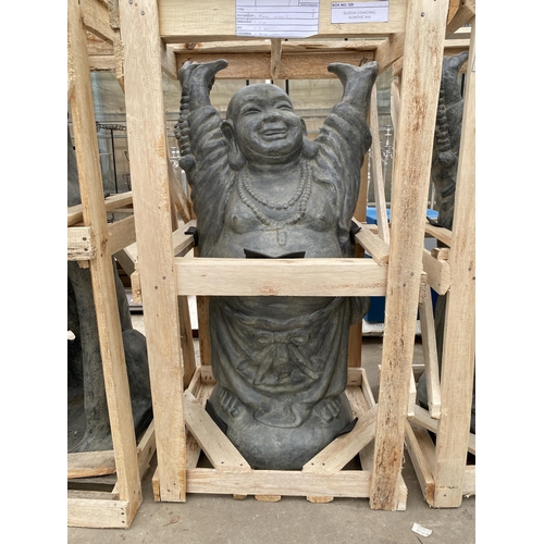 1767 - A CEMENT FIBRE KONTHE STANDING BUDHA (H:100CM)