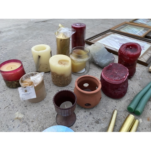 1963 - AN ASSORTMENT OF VARIOUS CANDLES