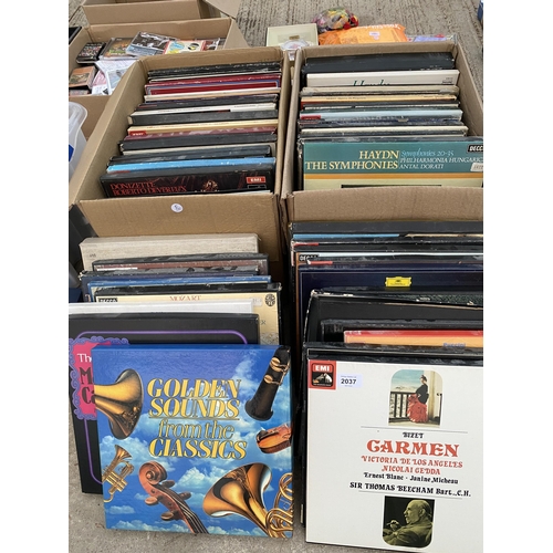 2037 - A LARGE COLLECTION OF VARIOUS VINYL RECORDS