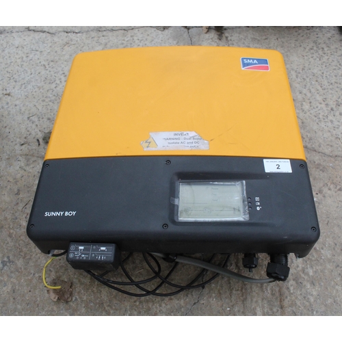 2 - SMA SOLAR INVERTER 5MA AS NEW NO VAT