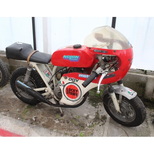 21 - MV AUGUSTA LUCKY STRIKE MOTORBIKE  RED TANK, WHITE FRAME  NO VAT