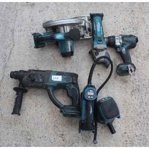 23A - MAKITA COMPRESSOR, SANDER,SDS  DRILL, SAW,GRINDER  NO VAT