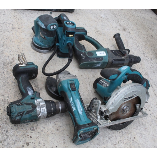 23A - MAKITA COMPRESSOR, SANDER,SDS  DRILL, SAW,GRINDER  NO VAT