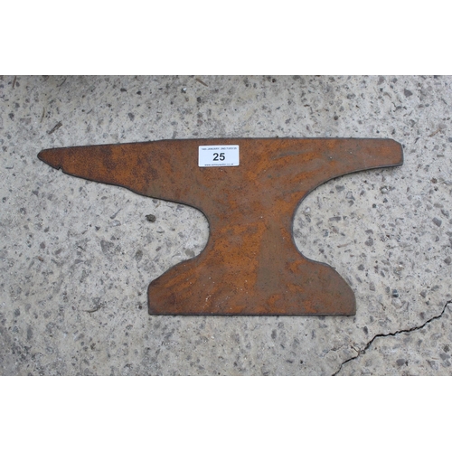 25 - ANVIL SIGN  NO VAT