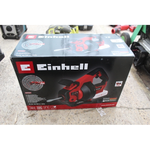 48 - AS NEW EINHELL PIPE CLEAN BATTERY AND CHARGER  NO VAT