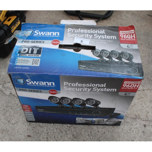 5 - SWANN 960H SECURITY SYSTEM  NO VAT