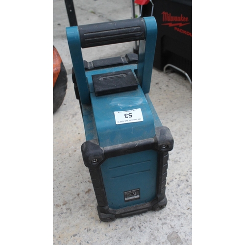 53 - MAKITA RADIO  NO VAT