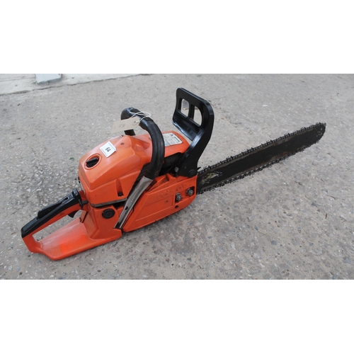 64 - PARKER PETROL CHAINSAW  + VAT