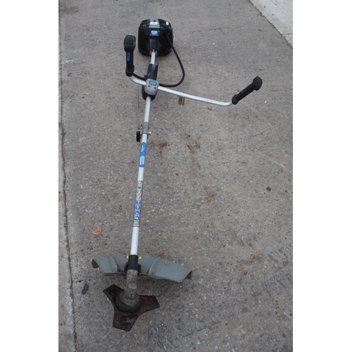 66 - MACALLISTER PETROL BRUSH CUTTER WITH BLADE + VAT